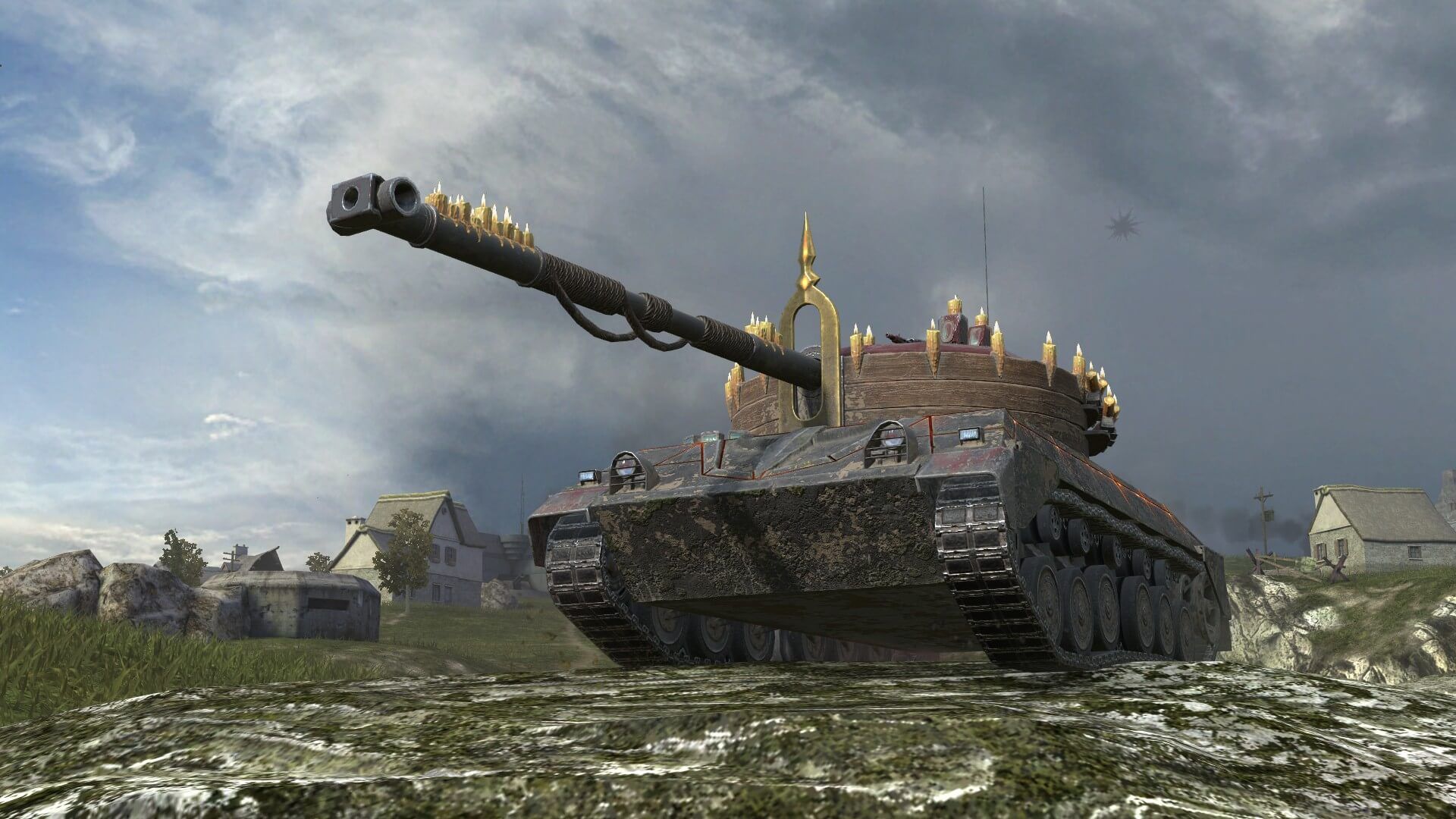 Купить Премиум Танк Камуфляж «Чернокнижник» для Kampfpanzer 07 RH для Tanks Blitz | Танкс Блиц