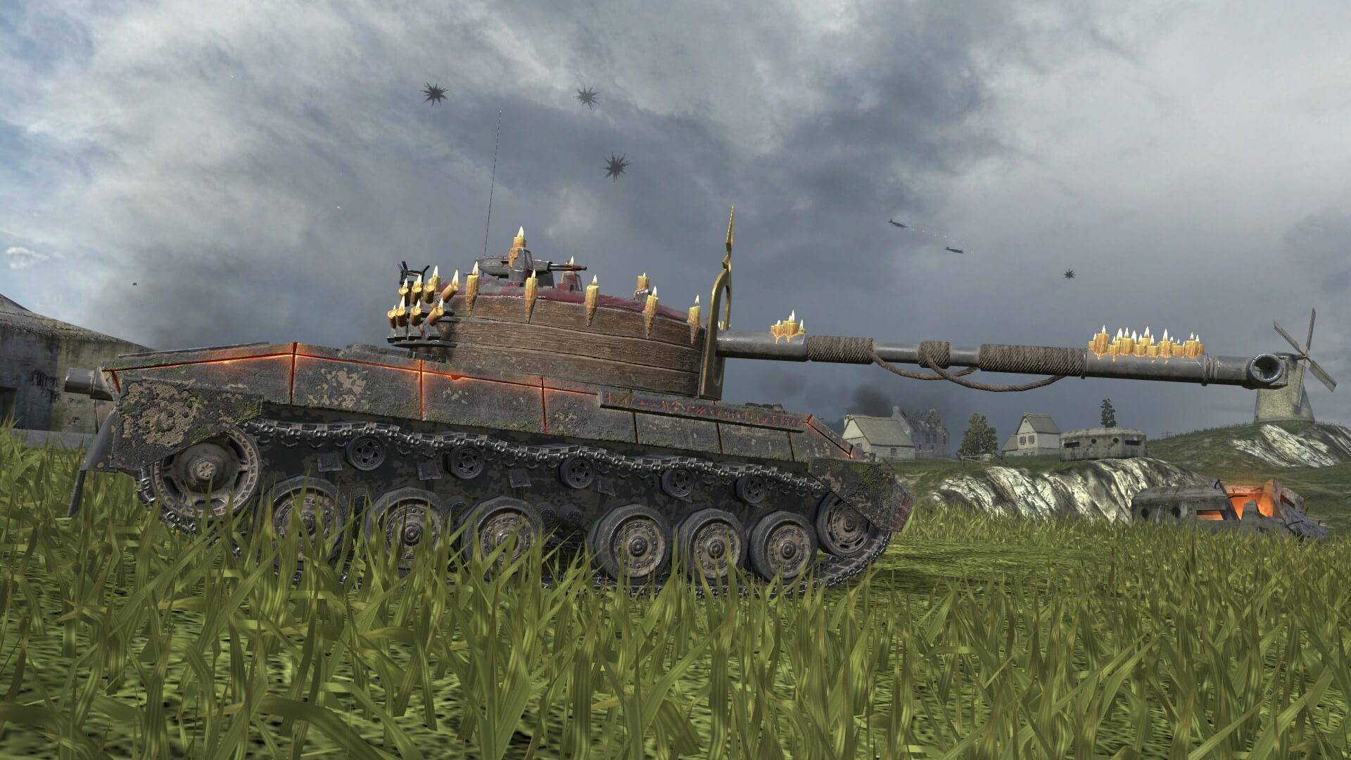 Купить Премиум Танк Камуфляж «Чернокнижник» для Kampfpanzer 07 RH для Tanks Blitz | Танкс Блиц